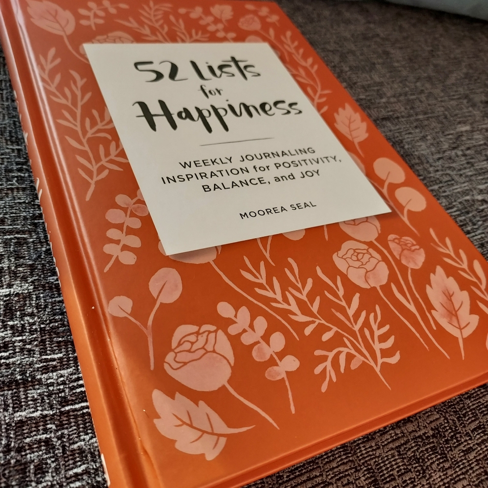 NEW 52 Lists for Happiness Weekly Journal by Moorea Seal hardcover inspirational